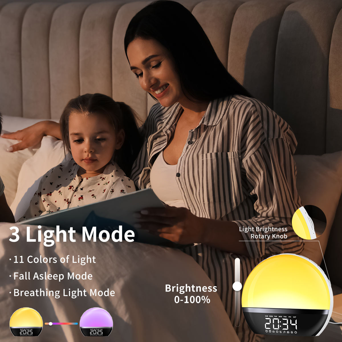 Réveil intelligent lumineux