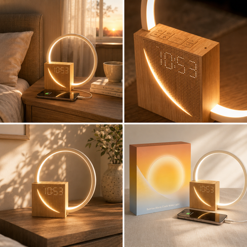 Réveil lumineux OLED à bruit blanc