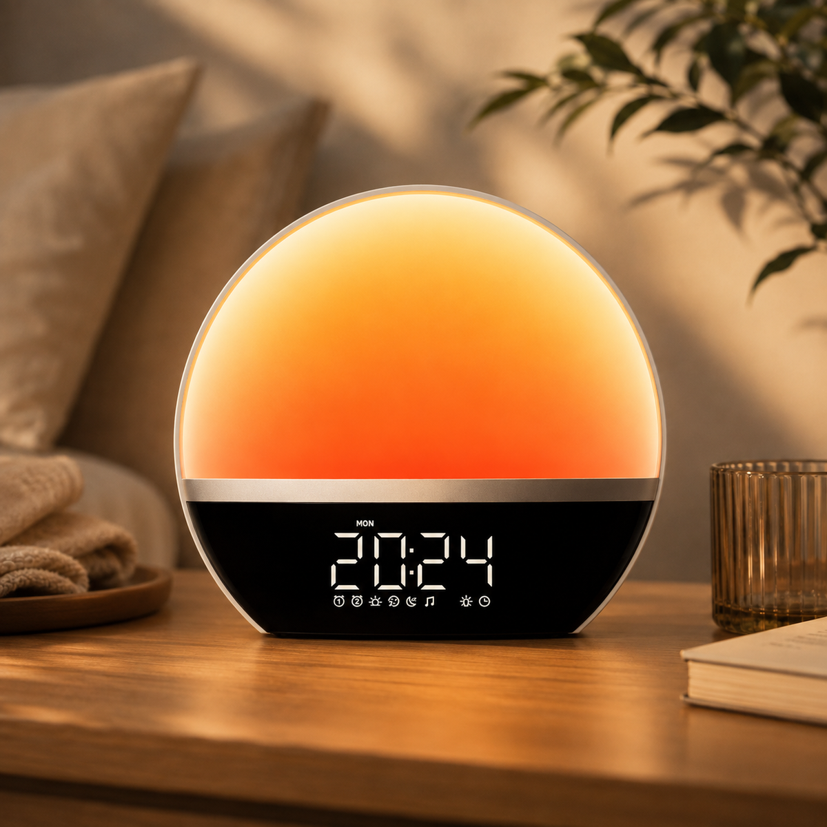 Réveil intelligent lever de soleil avec radio